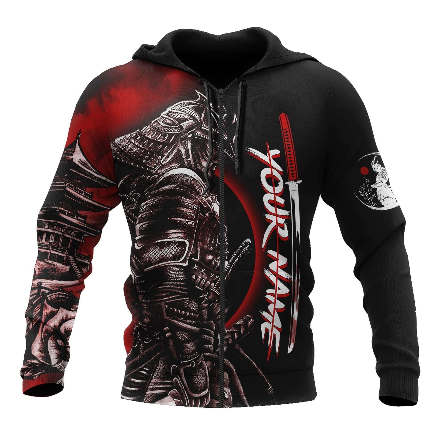 Customize Name Samurai Tattoo 3D All Over Printed Unisex Shirt