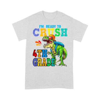 Personalized Custom Back To School Shirt, Ready To Crush 4th Grade, Back To School Gift