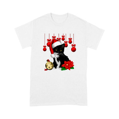 Black Cat Christmas T-shirt - Best Christmas Gift T-shirt DL