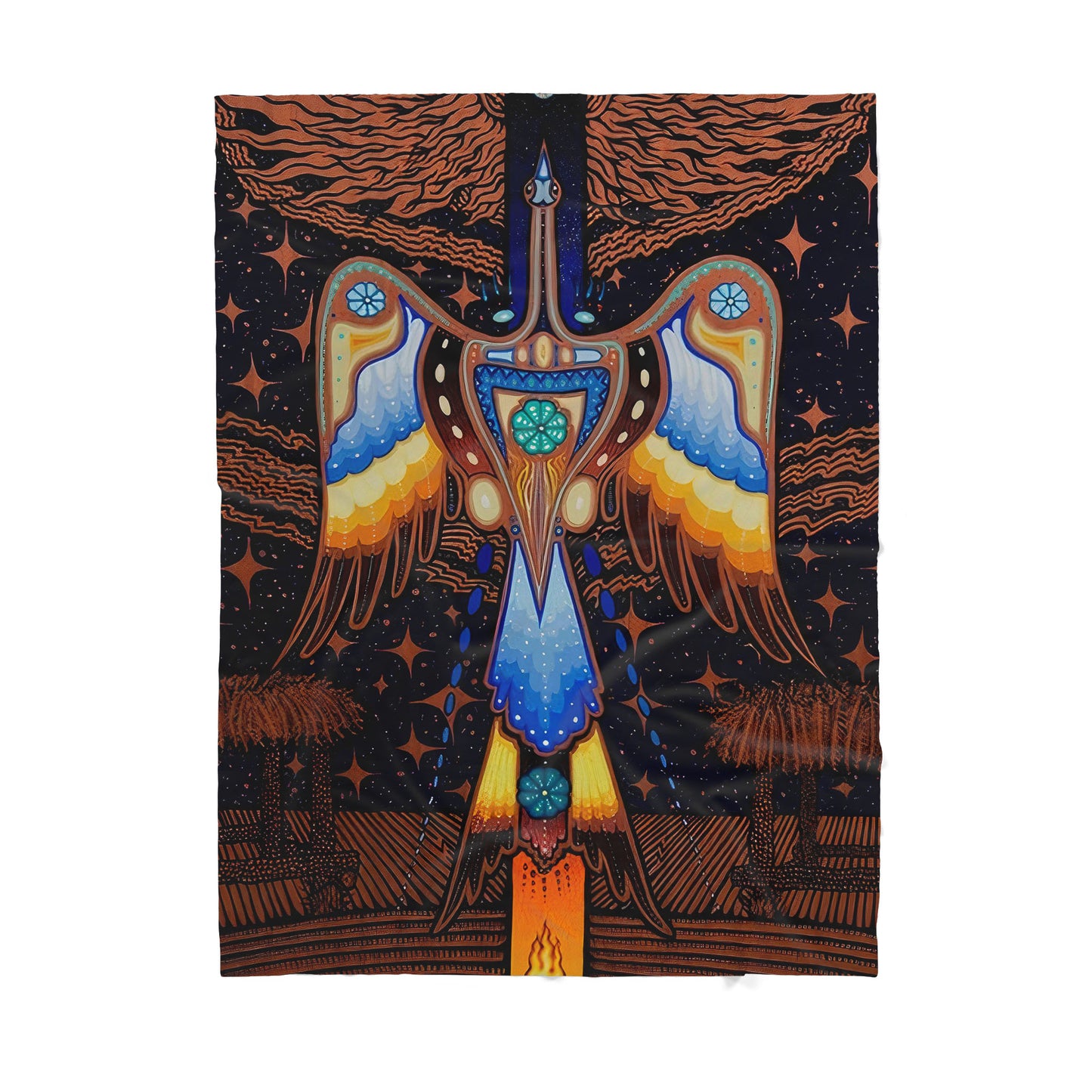 Native American Sherpa Blanket