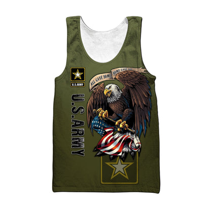 US Army Veteran 3D All Over Printed Unisex Shirts