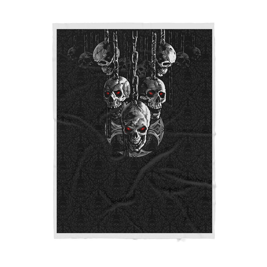 Skull Chain Sherpa Blanket