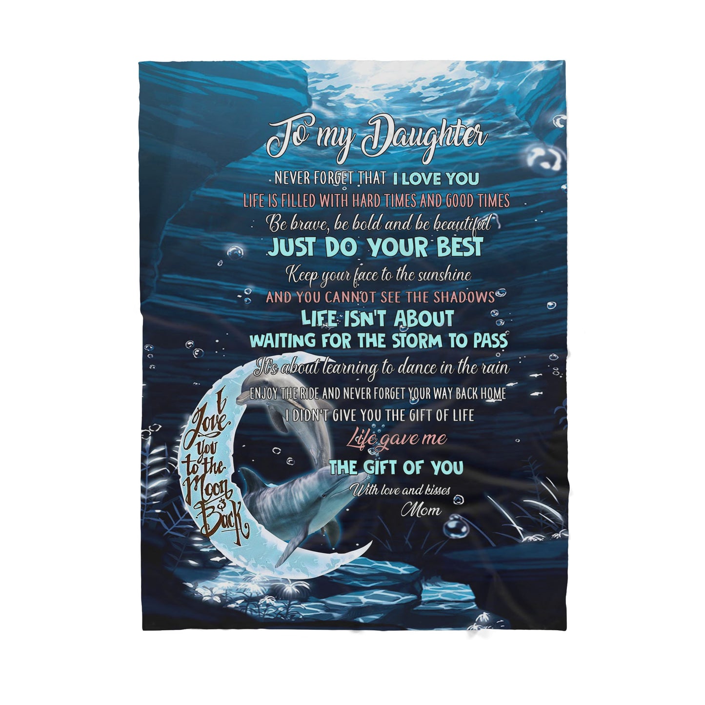 Custom Blanket To My Daughter - Gift For Daughter - Sherpa Blanket TA