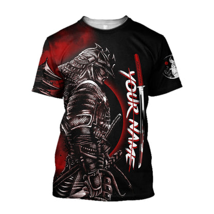 Customize Name Samurai Tattoo 3D All Over Printed Unisex Shirt