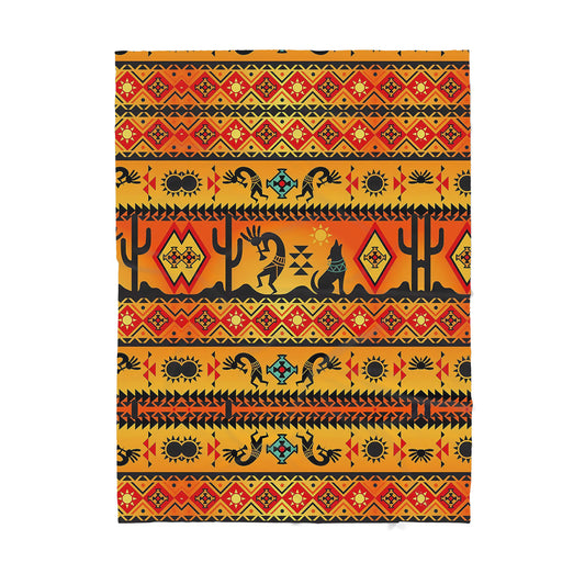 Native American Sherpa Blanket