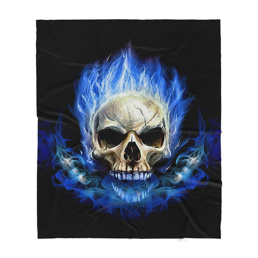 Infinite Store 3D Printed Skull Sherpa Blanket PL