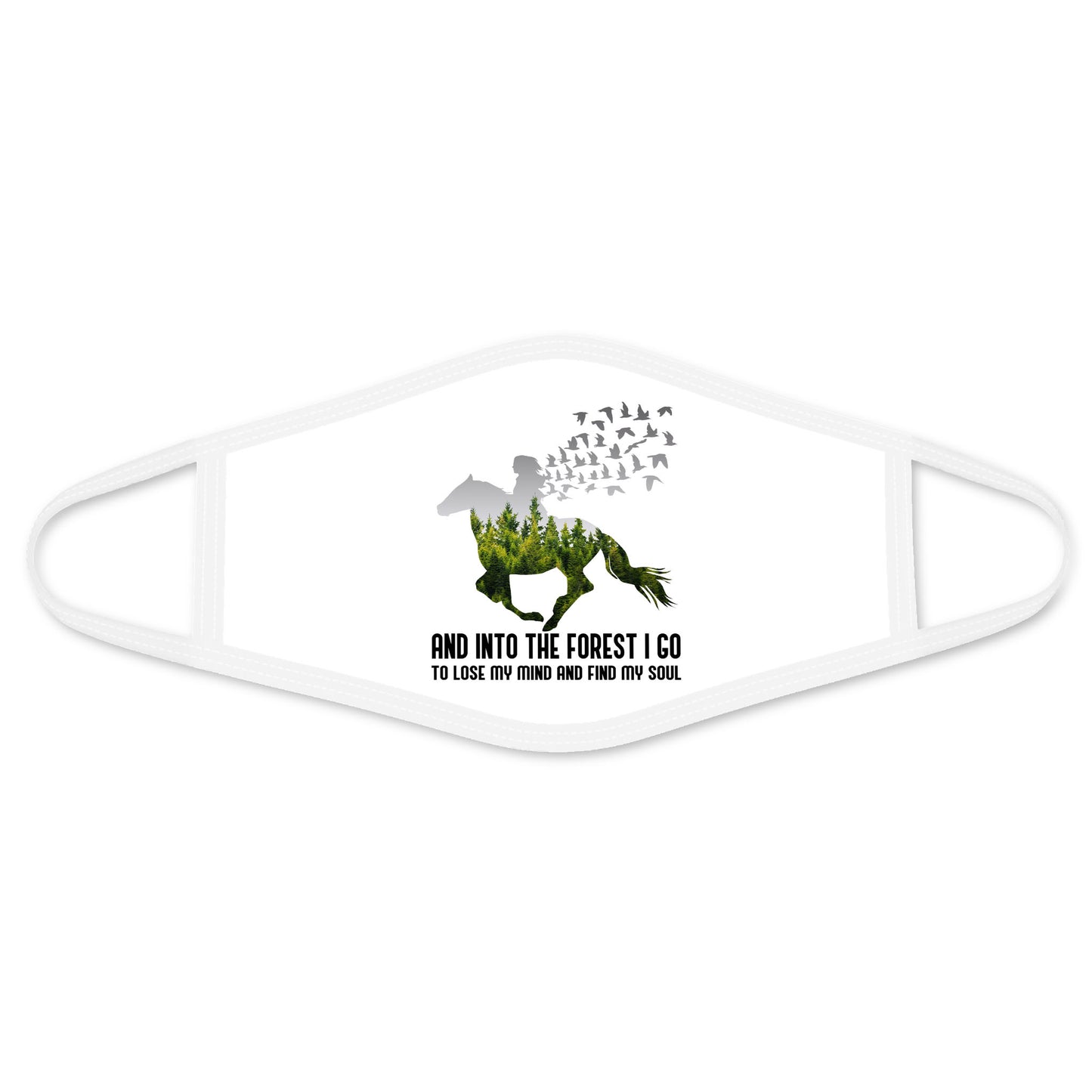 Horse Face Mask White TN