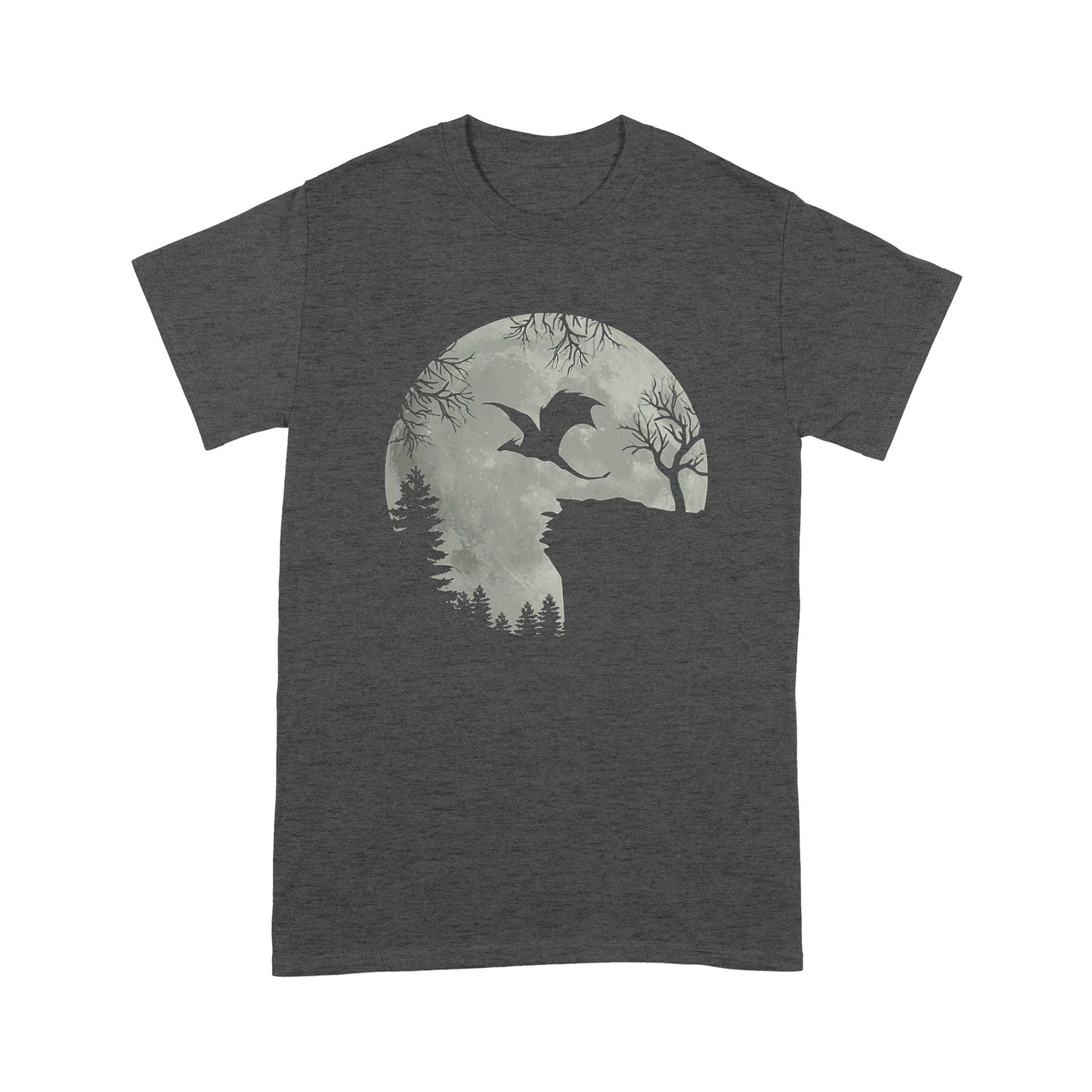 Dragon T-shirt Dragon Flying Across The Moon MEI