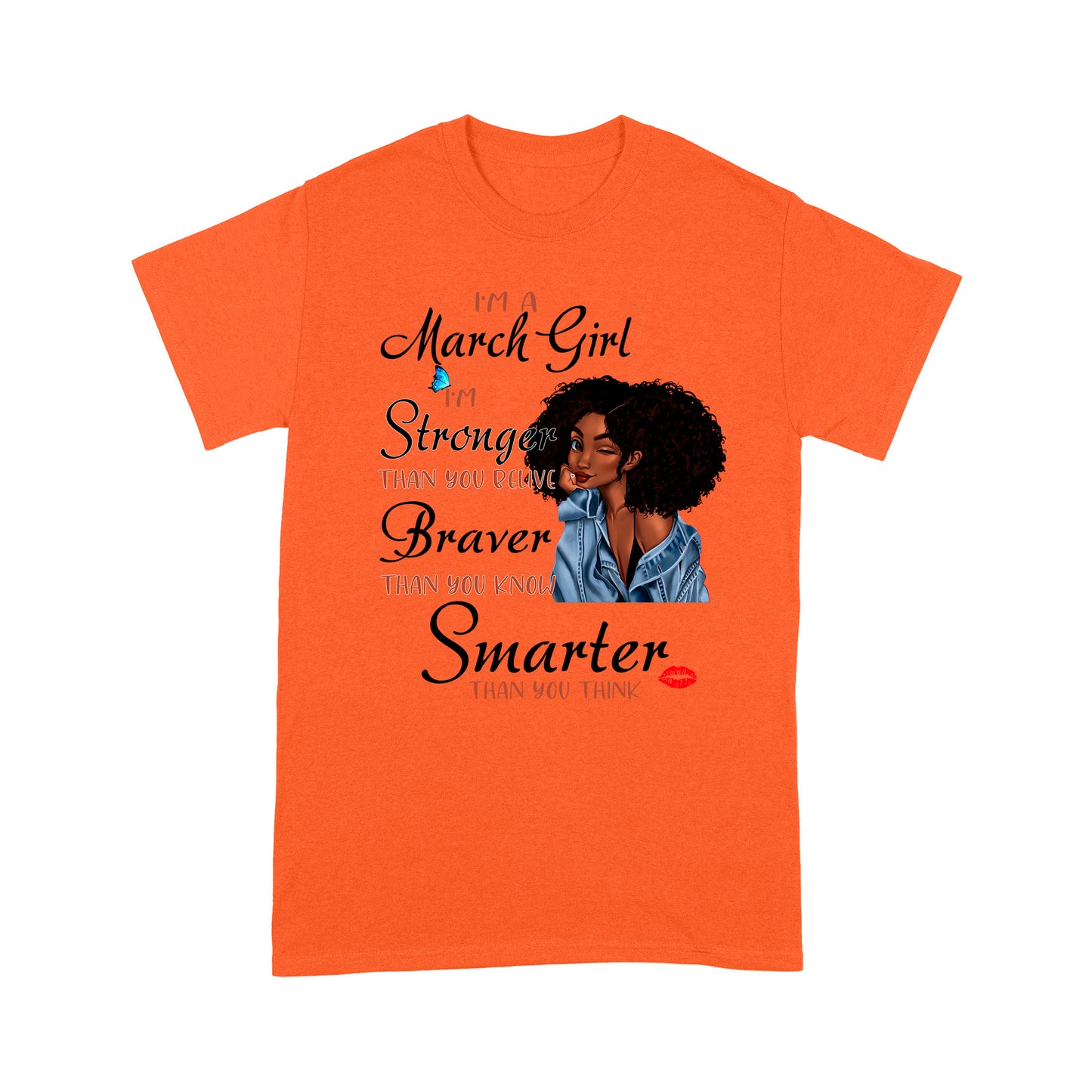 March Black Girl T shirt DL - African Girl T-shirt