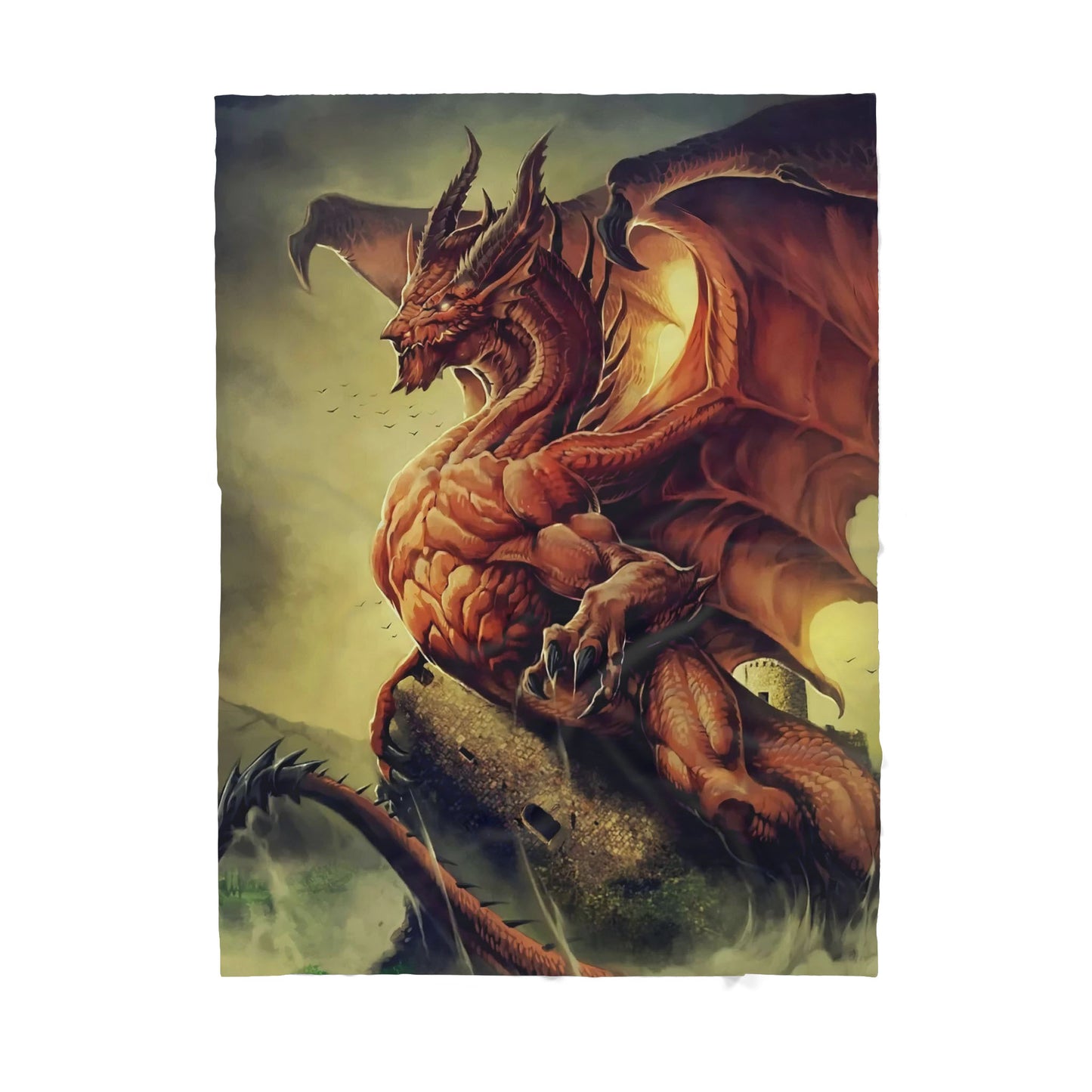 Custom Blanket Dragon Sherpa Blanket TA