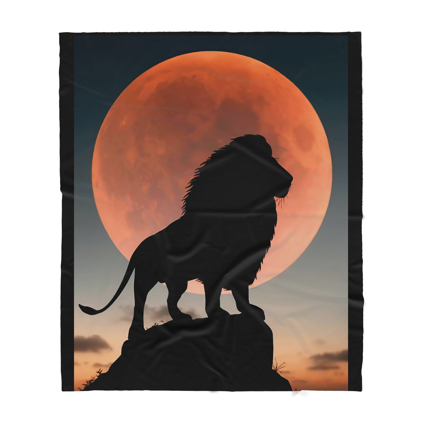 Lion Sherpa Blanket