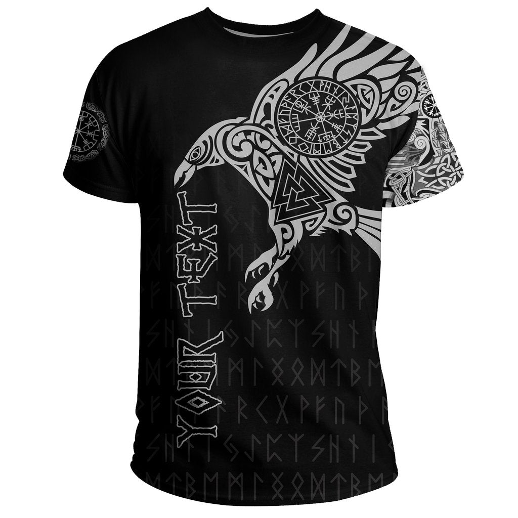 Vikings - The Raven of Odin Tattoo Custom Name