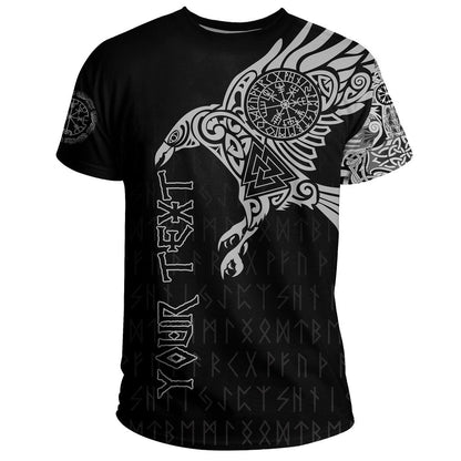 Vikings - The Raven of Odin Tattoo Custom Name