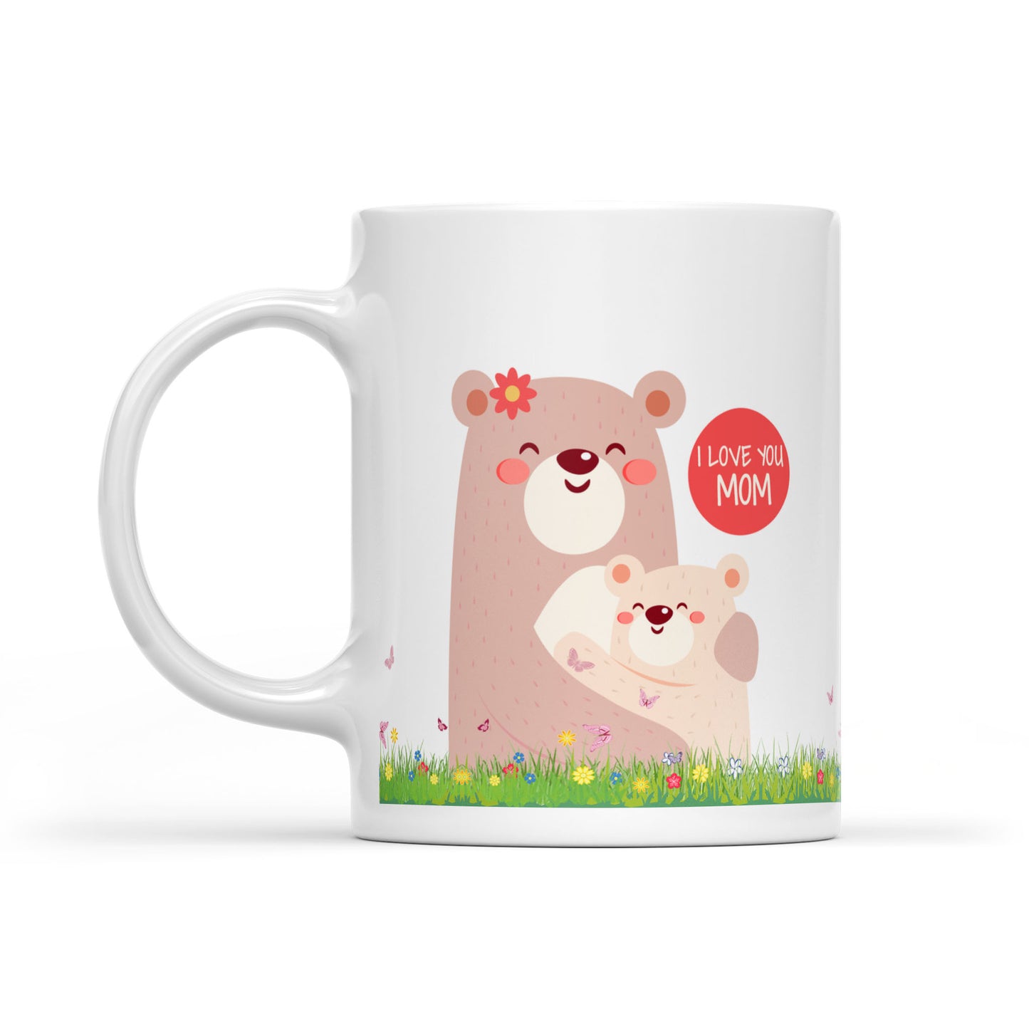 Best Gift For Mom White Mug Bear
