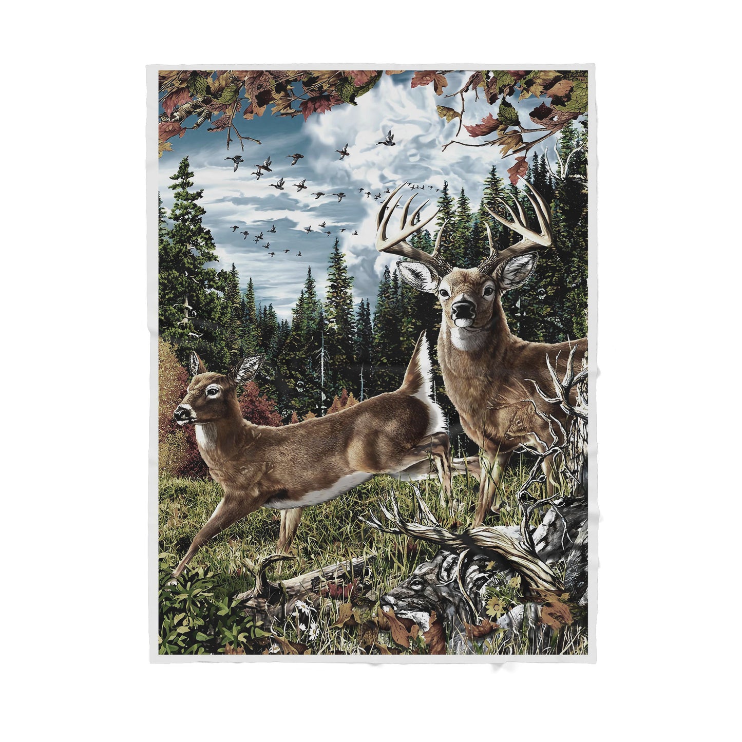Deer Hunting Sherpa Blanket TN