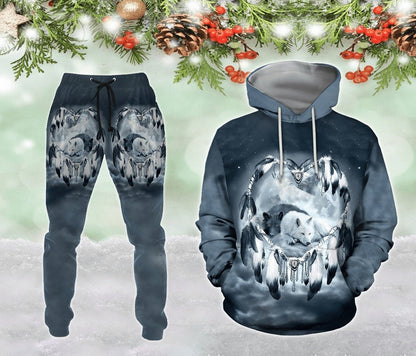 Wolf Native American 3D All Over Printed Unisex Shirts