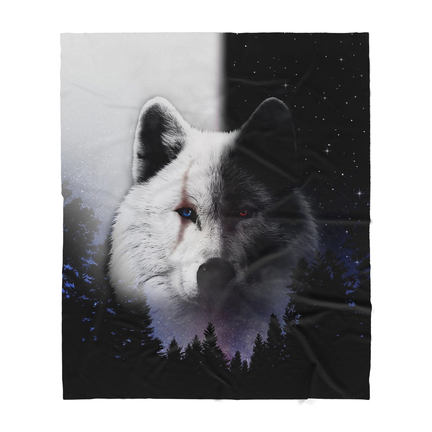 Custom Blanket Wolf Sherpa Blanket ML