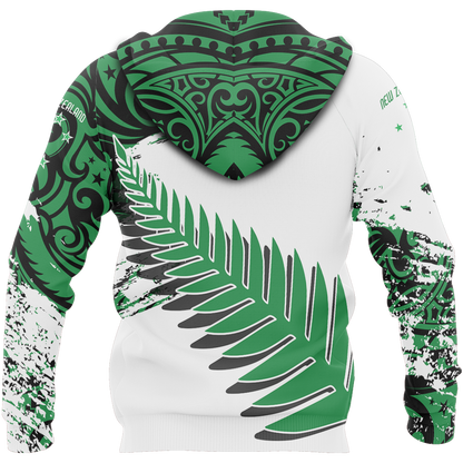 New Zealand Maori Fern Green Edition Pullover Hoodie HC1107 - Amaze Style™-Apparel