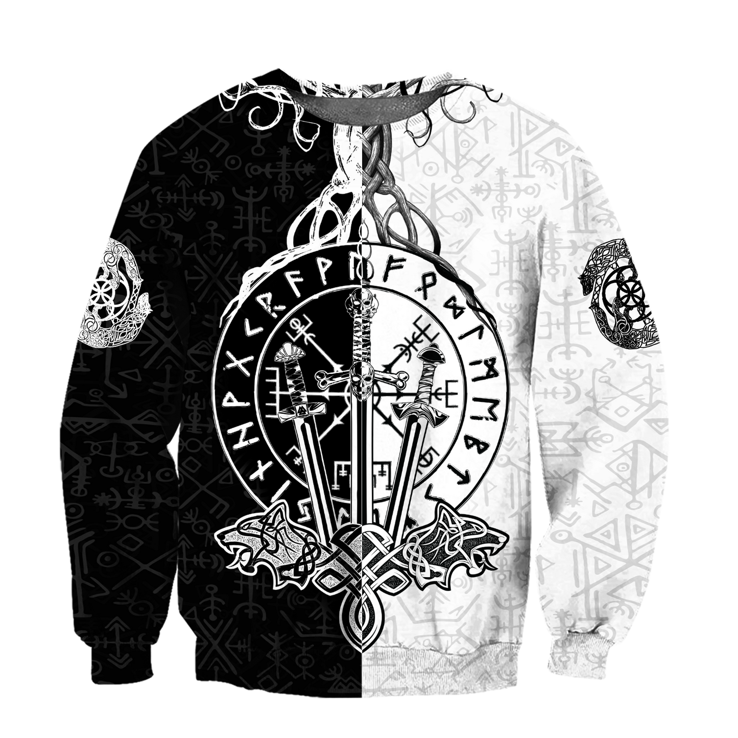 Love Viking Warriors tattoos 3D all over printed for man and women HHT01072002