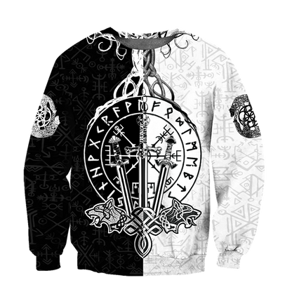 Love Viking Warriors tattoos 3D all over printed for man and women HHT01072002