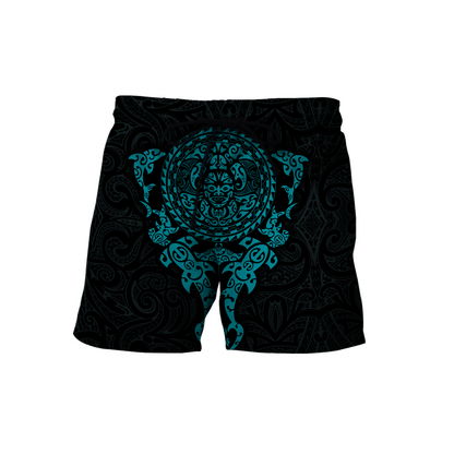 Maori tangaroa blue tattoo 3d all over printed shirt and short for man and women  HHT20072001
