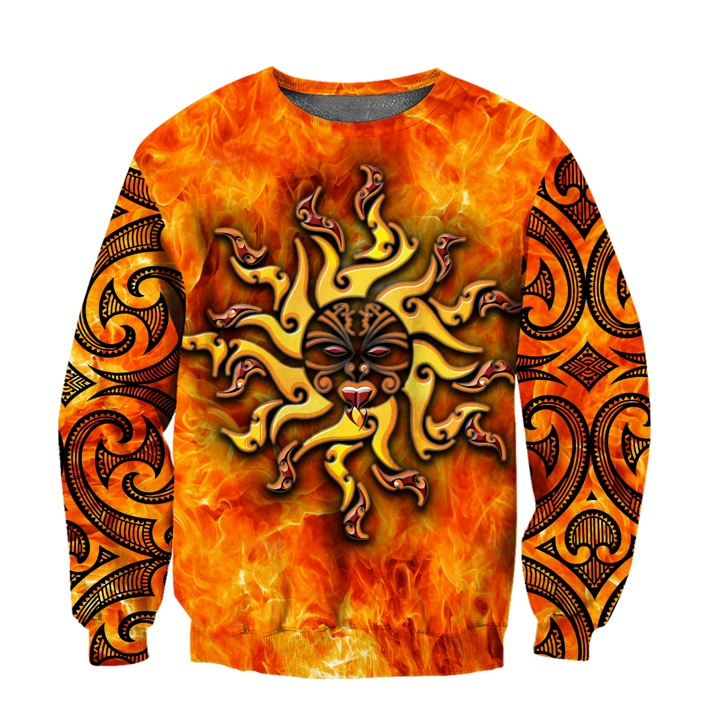 Maori tamanuitera the sun 3d all over printed shirt and short for man and women