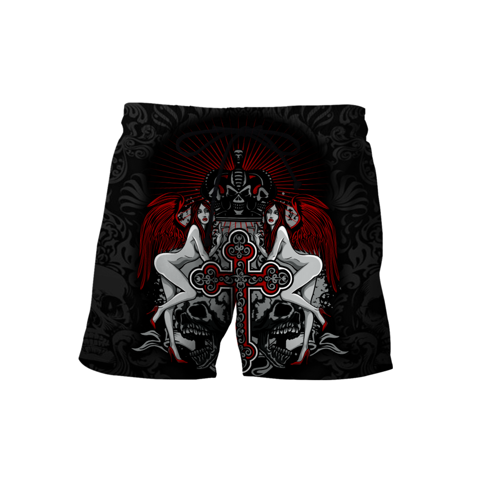 Gothic sign with skull 3D all over printed for men and women HHT14082002