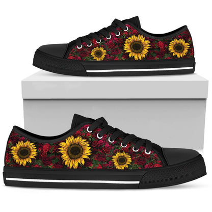 Sunflowers And Roses Low Top Shoes TA031925 - Amaze Style™-