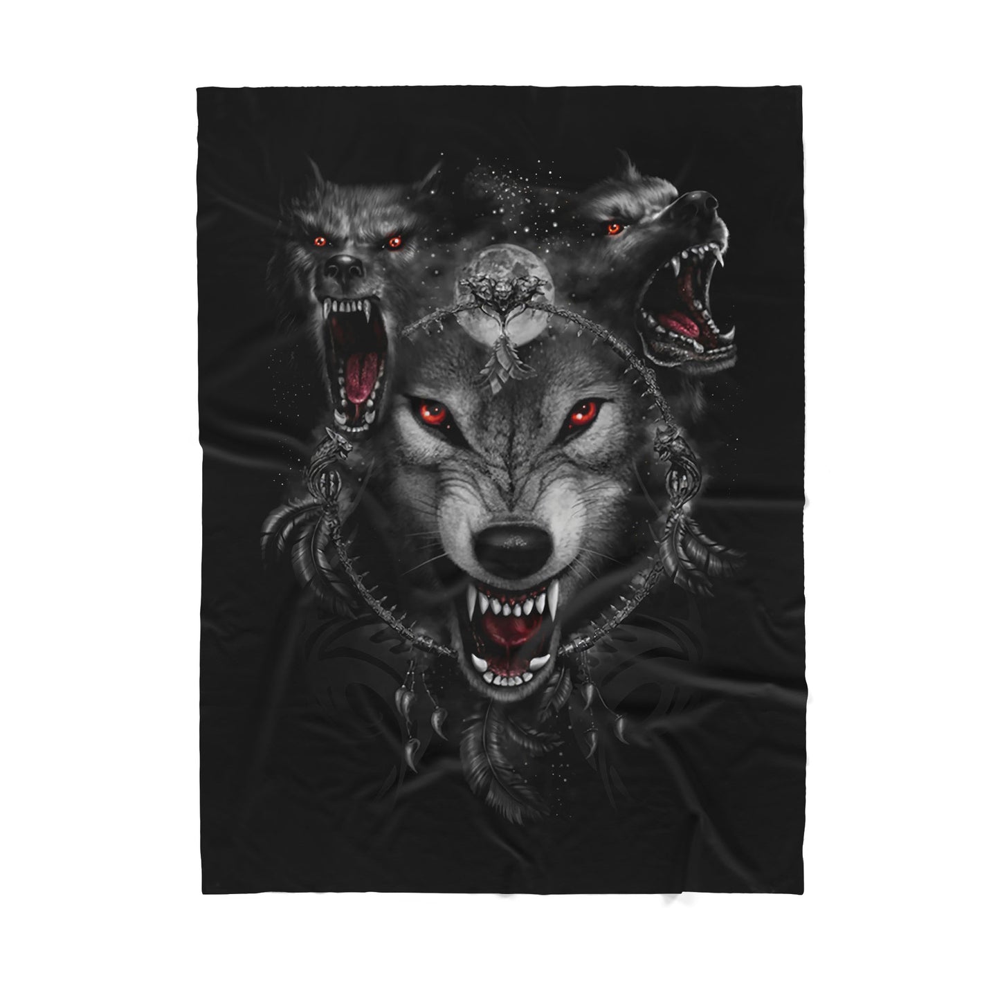 Custom Blanket Wolf Sherpa Blanket ML