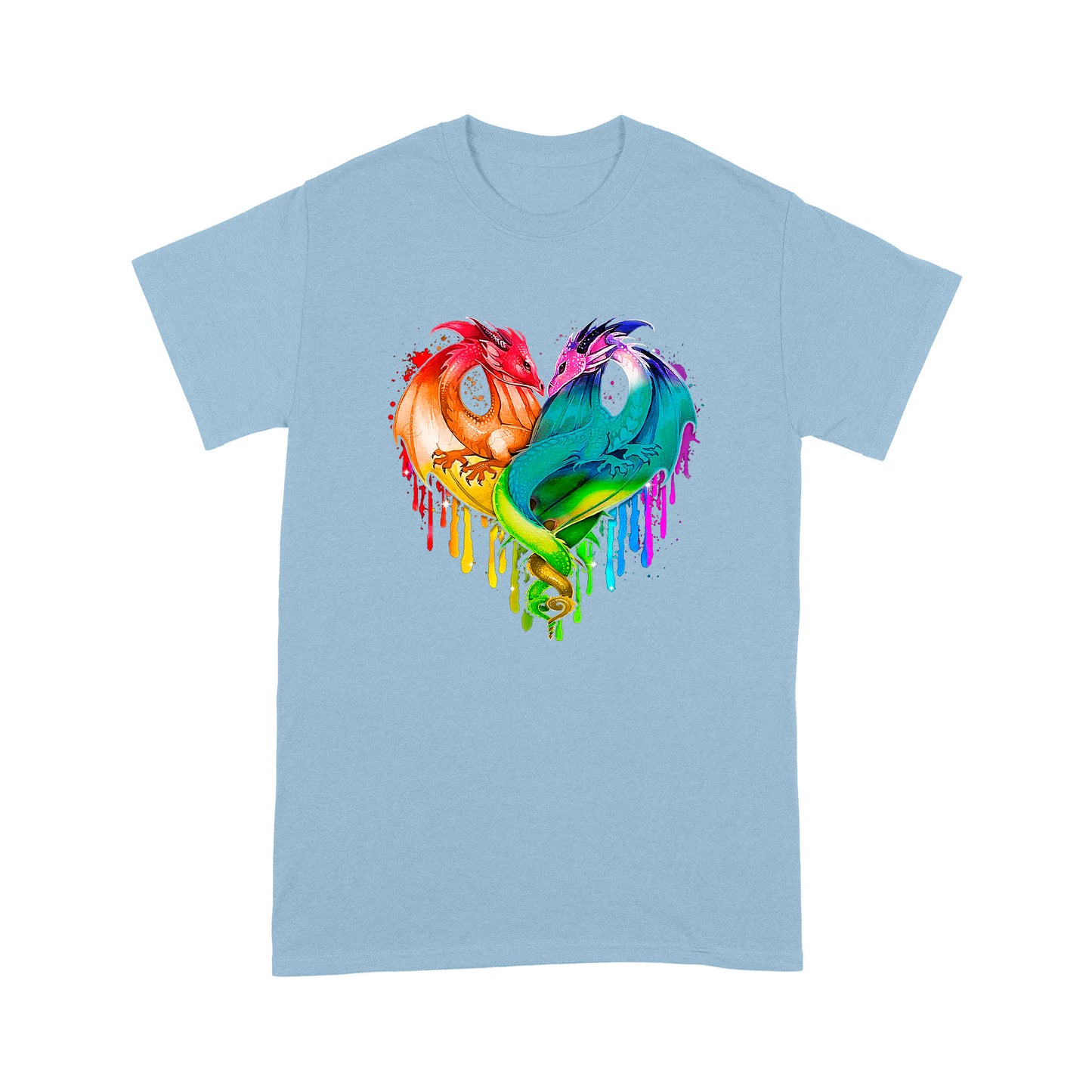 Coloful Dragon Couple T-shirt MEI