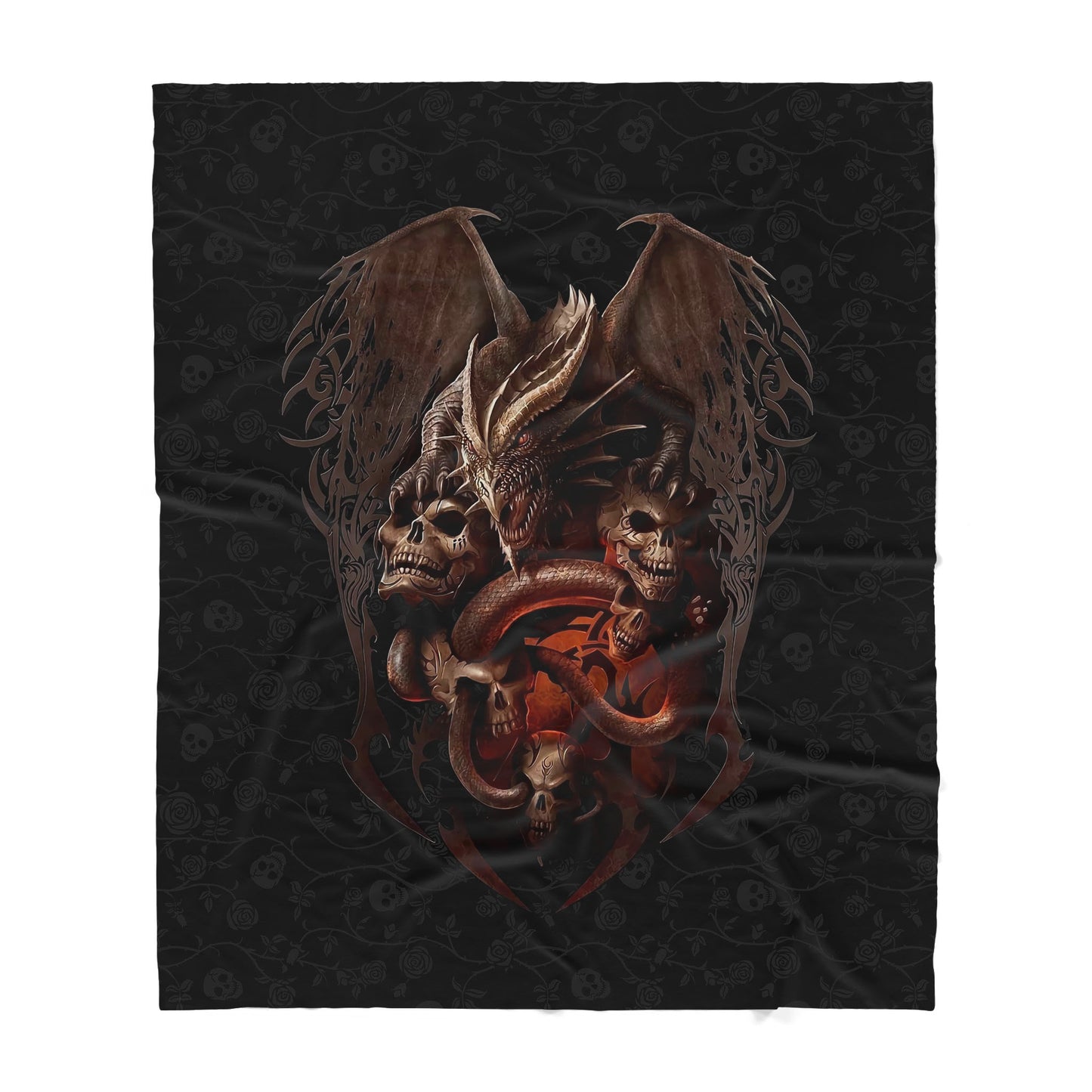 Skulls Sherpa Blanket