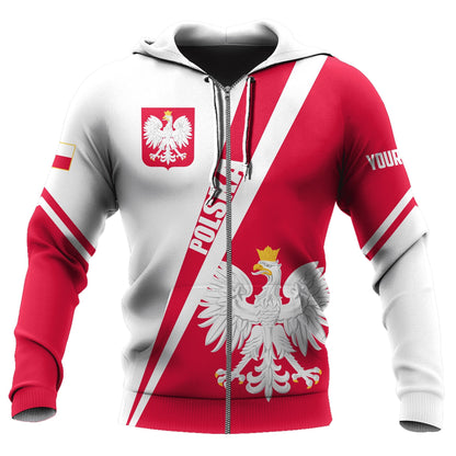 Personalized Polska 3D All Over Printed Unisex Hoodie
