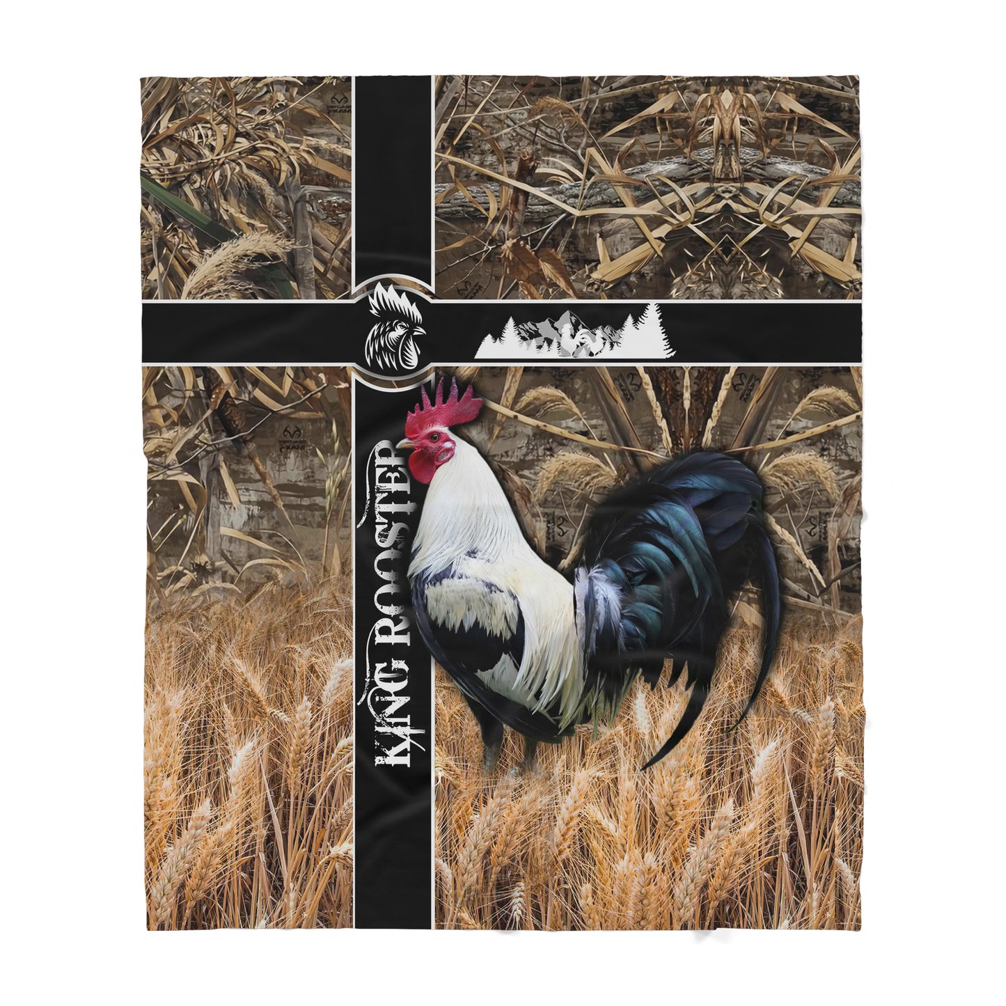 InfiniteStore 3D Printed Rooster Sherpa Blanket ML
