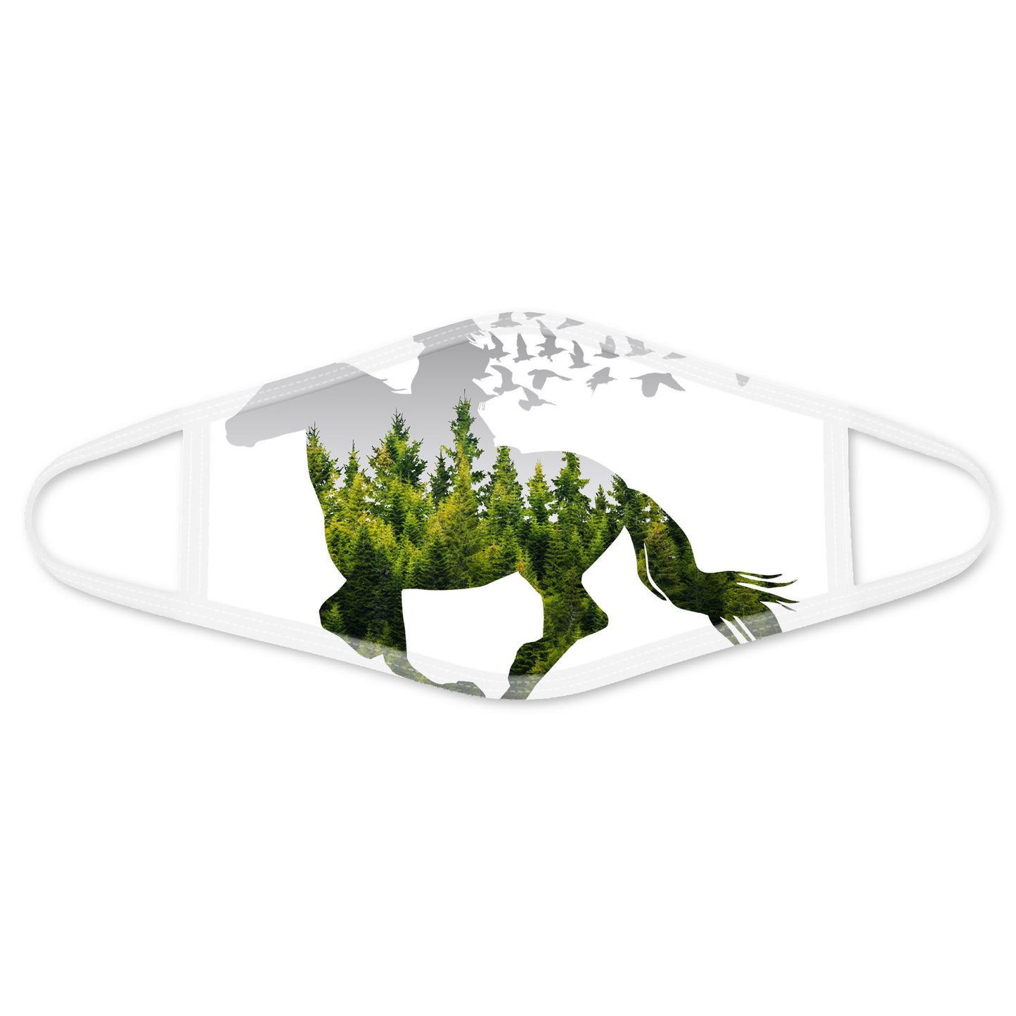 Horse Face Mask White TN