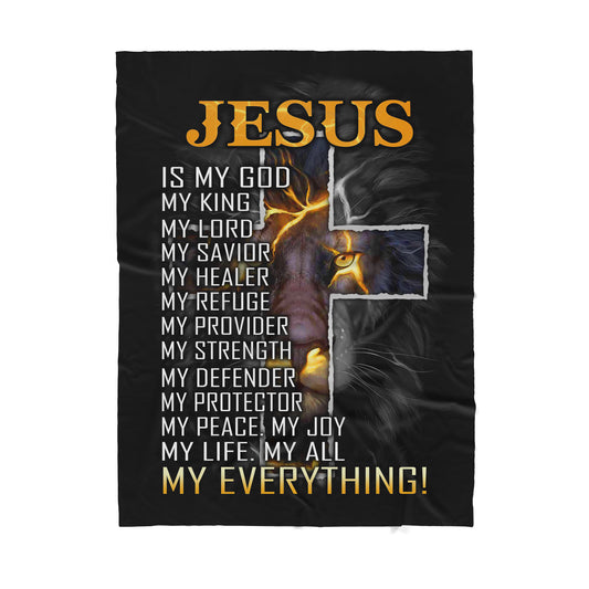 Jesus Sherpa Blanket