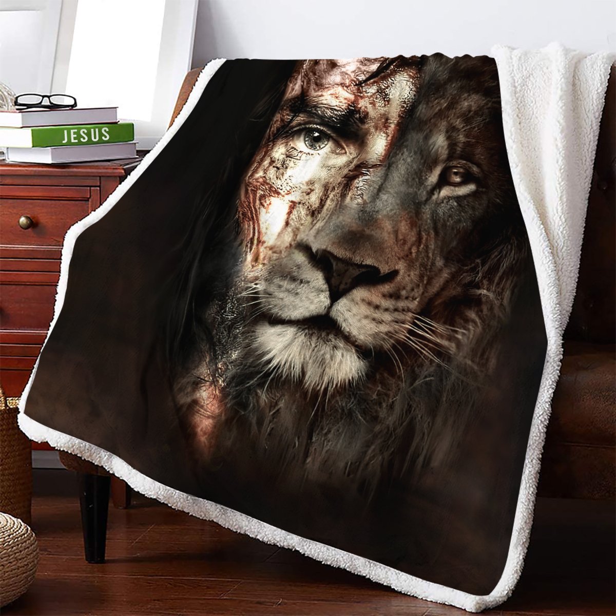 Lion 3D All Over Printed Blanket