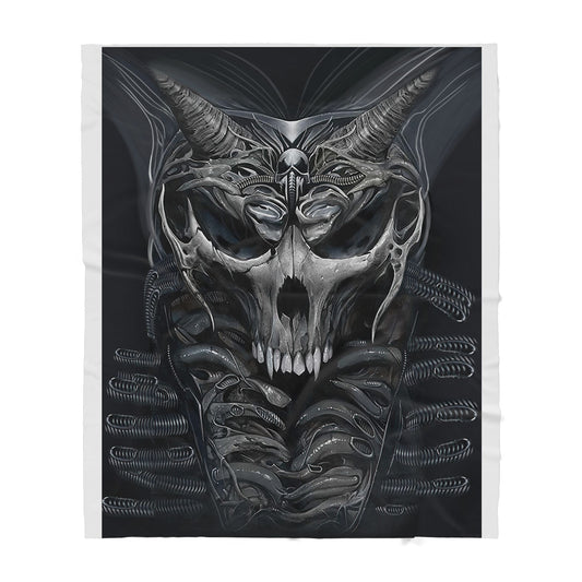 Death Skull Sherpa Blanket