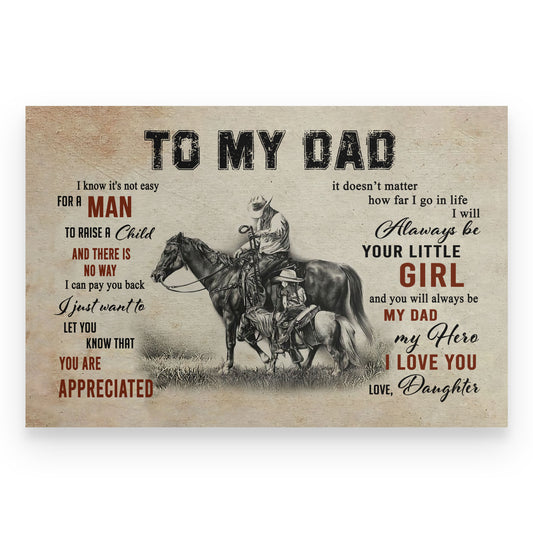 Family Canvas-To My Dad Hunting TA