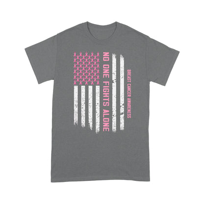 Breast Cancer Awareness No One Fights Alone Classic T-Shirt