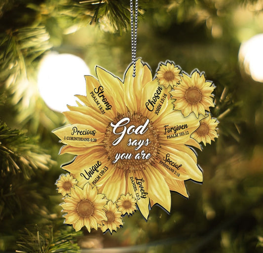 Jesus Faith Christmas Tree Hanging Ornament