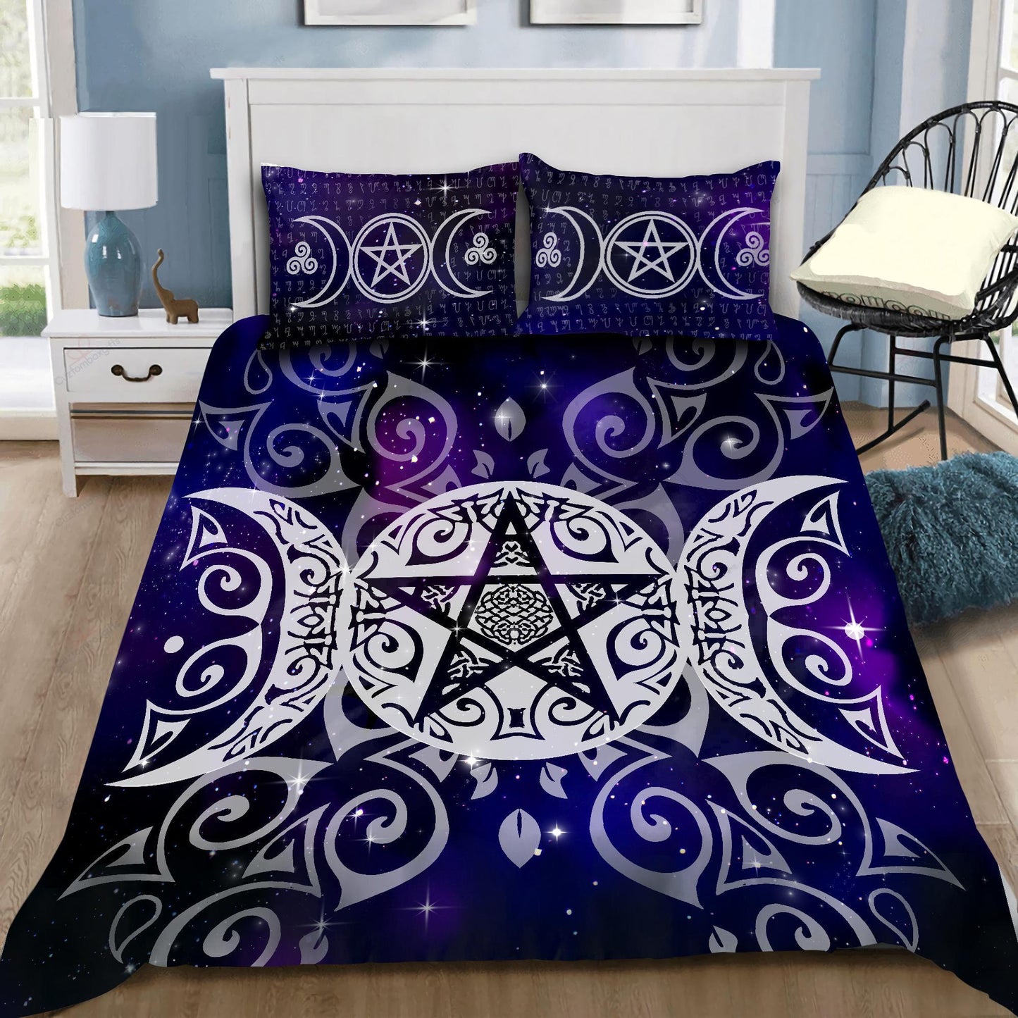 Beautiful Wicca Triple Moon Bedding Set VP15092001-MEI