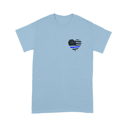 Thin Blue Line Honor The Fallen Thank The Living Standard T-Shirt Police Tee