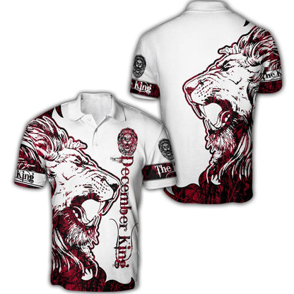 December King Lion 3D All Over Printed Unisex Shirts