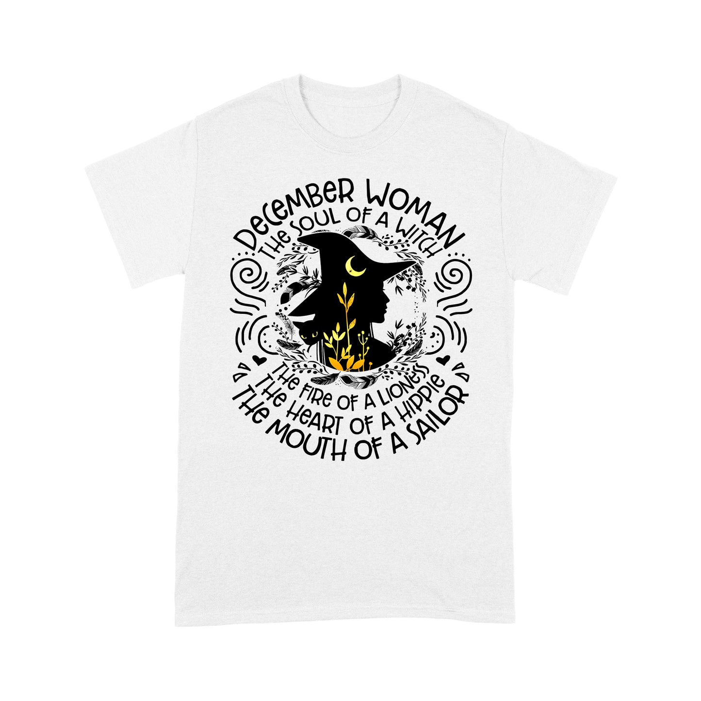 December Woman Witch T shirt DL