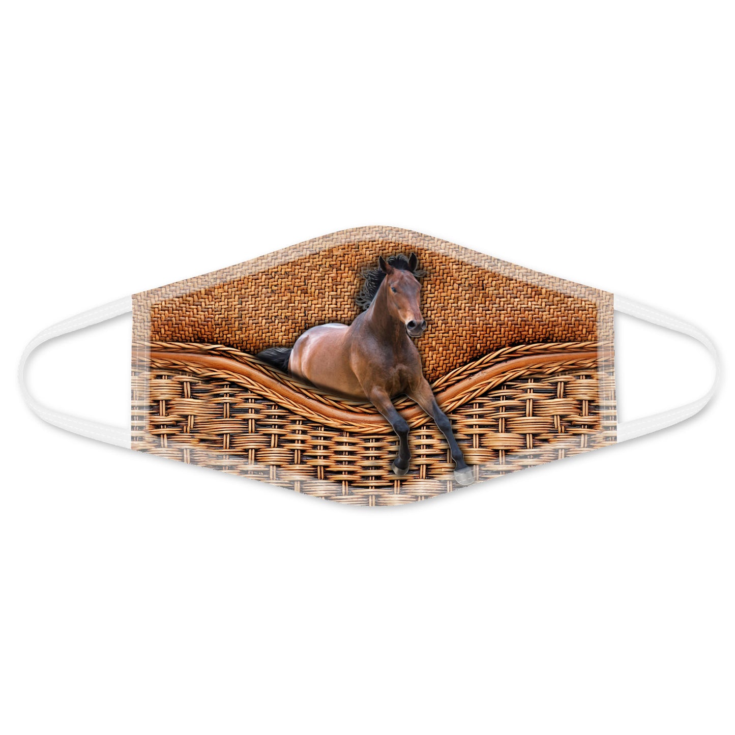 Horse Face Mask White TN