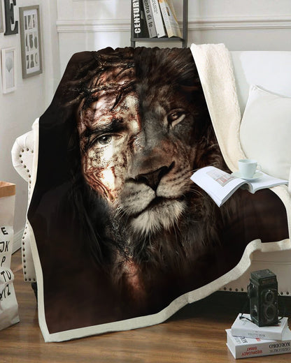 Lion 3D All Over Printed Blanket