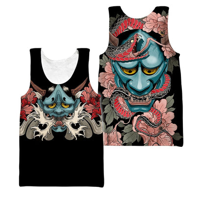 Japan Mask 3D All Over Printed Unisex Shirts
