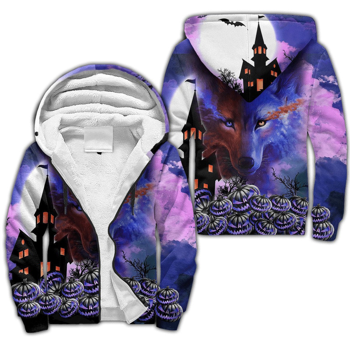 Halloween Wolf 3D All Over Printed Unisex Shirts