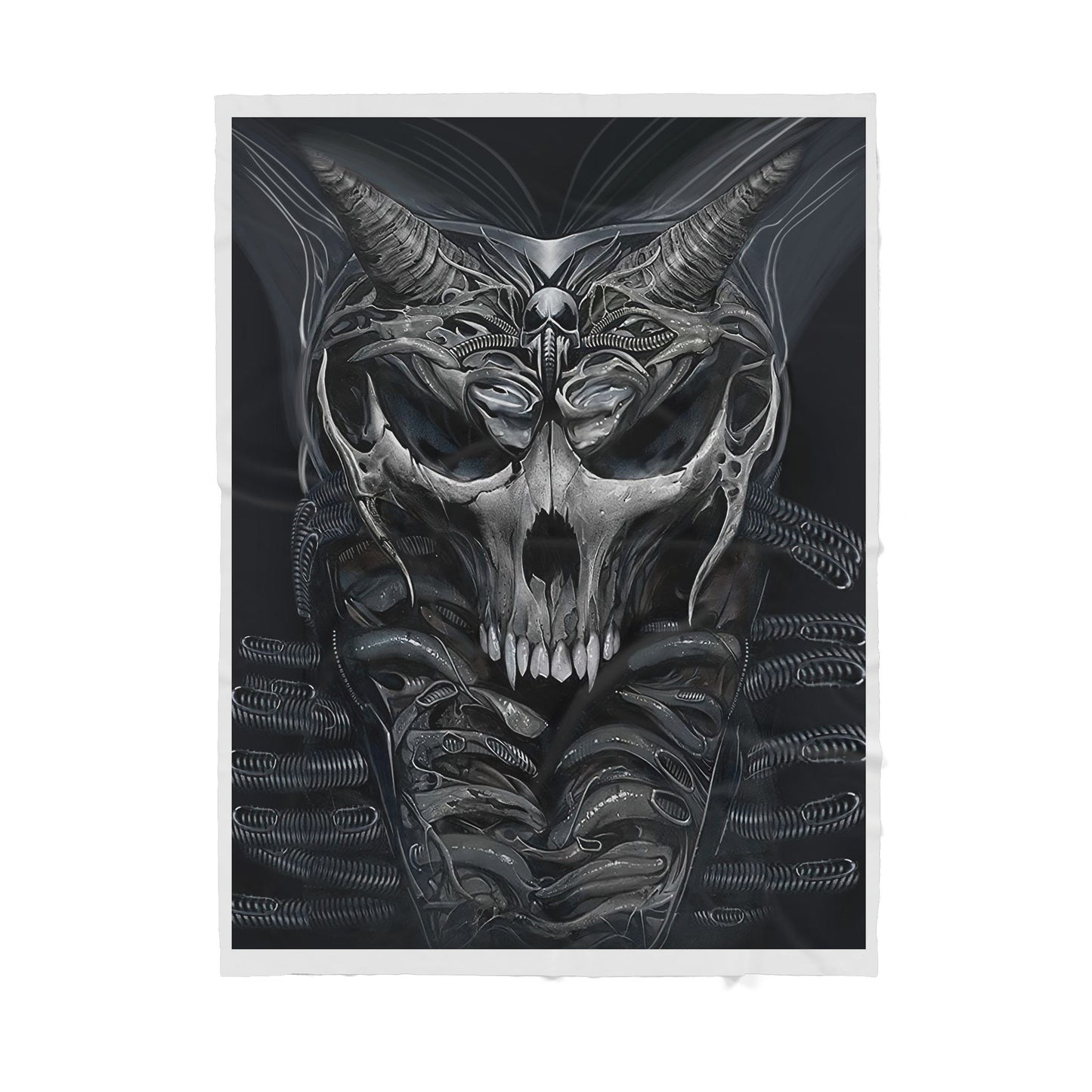Death Skull Sherpa Blanket