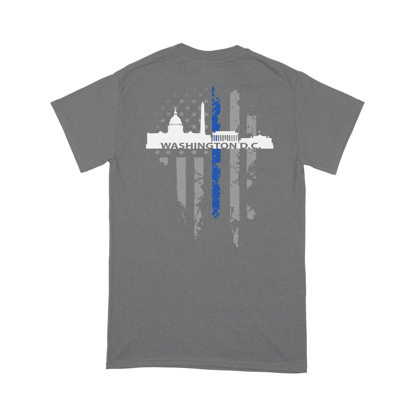Thin Blue Line T-shirt Special Gift For Policeman Washington DC Shirt